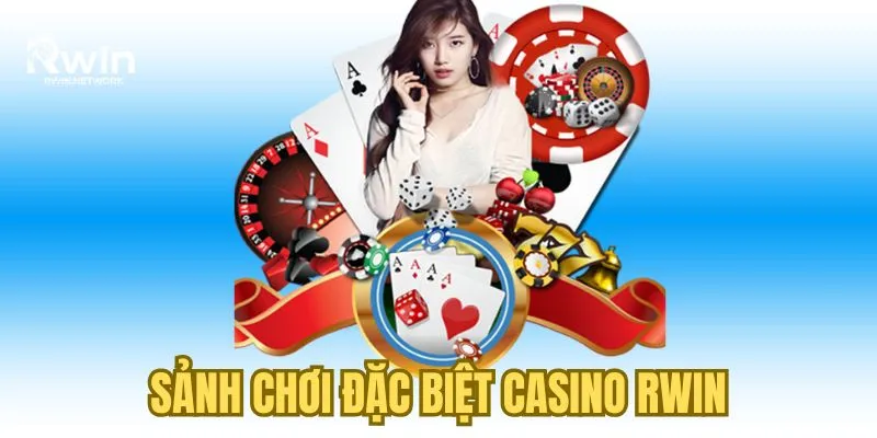 Sảnh chơi thu hút người chơi tại RWIN casino